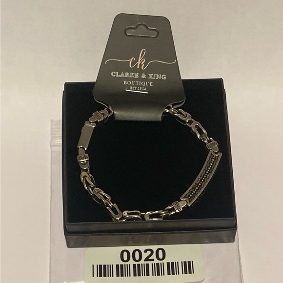 Men’s Retro Peace Pattern Woven Chain Bracelet - Picture 7 of 7